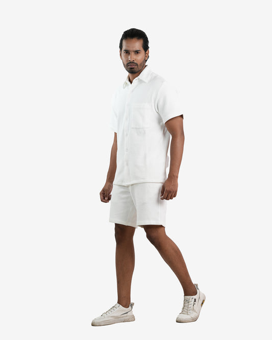 Waffleo White Co-ord Set