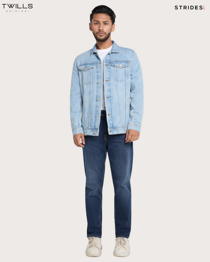 Classic Trucker Denim Jacket - Light Blue