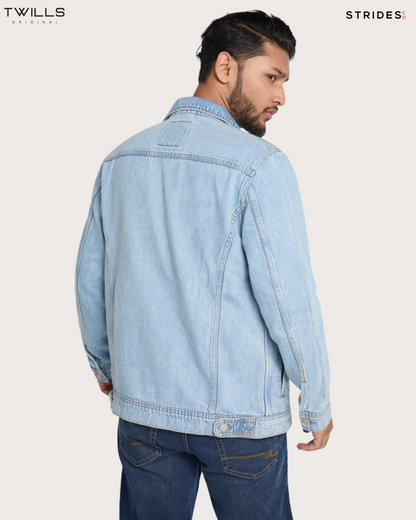 Classic Trucker Denim Jacket - Light Blue
