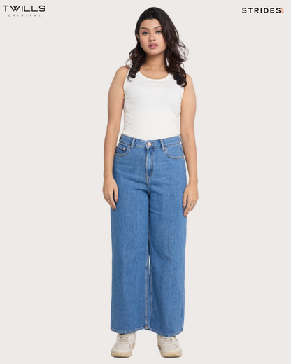 Kris Light Blue Wideleg Jeans