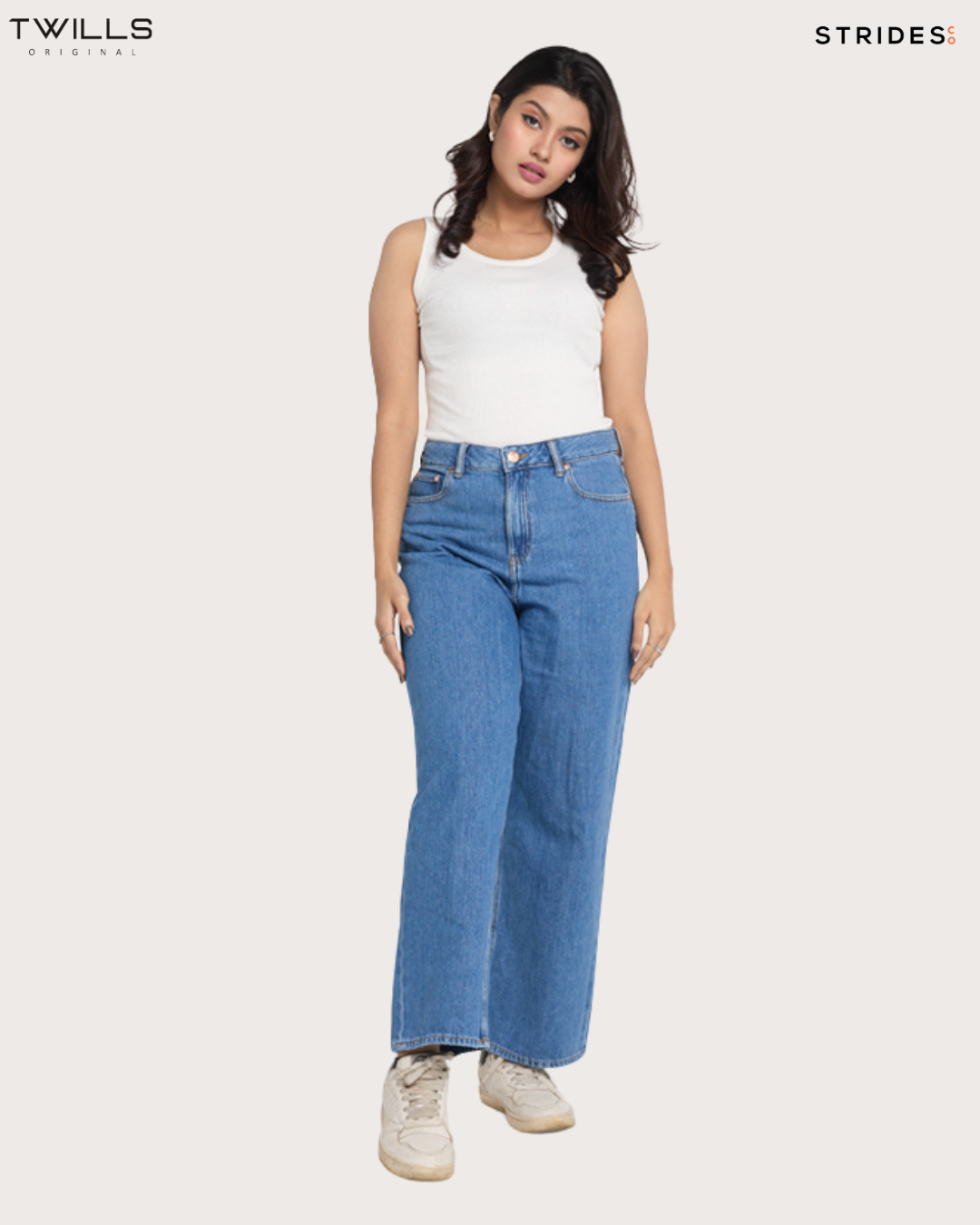 Kris Light Blue Wideleg Jeans