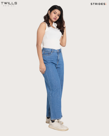 Kris Light Blue Wideleg Jeans