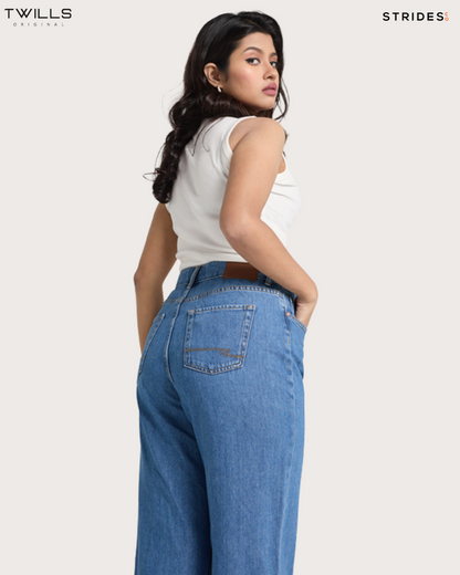 Kris Light Blue Wideleg Jeans