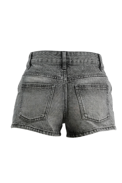 Nicky Black Denim Shorts