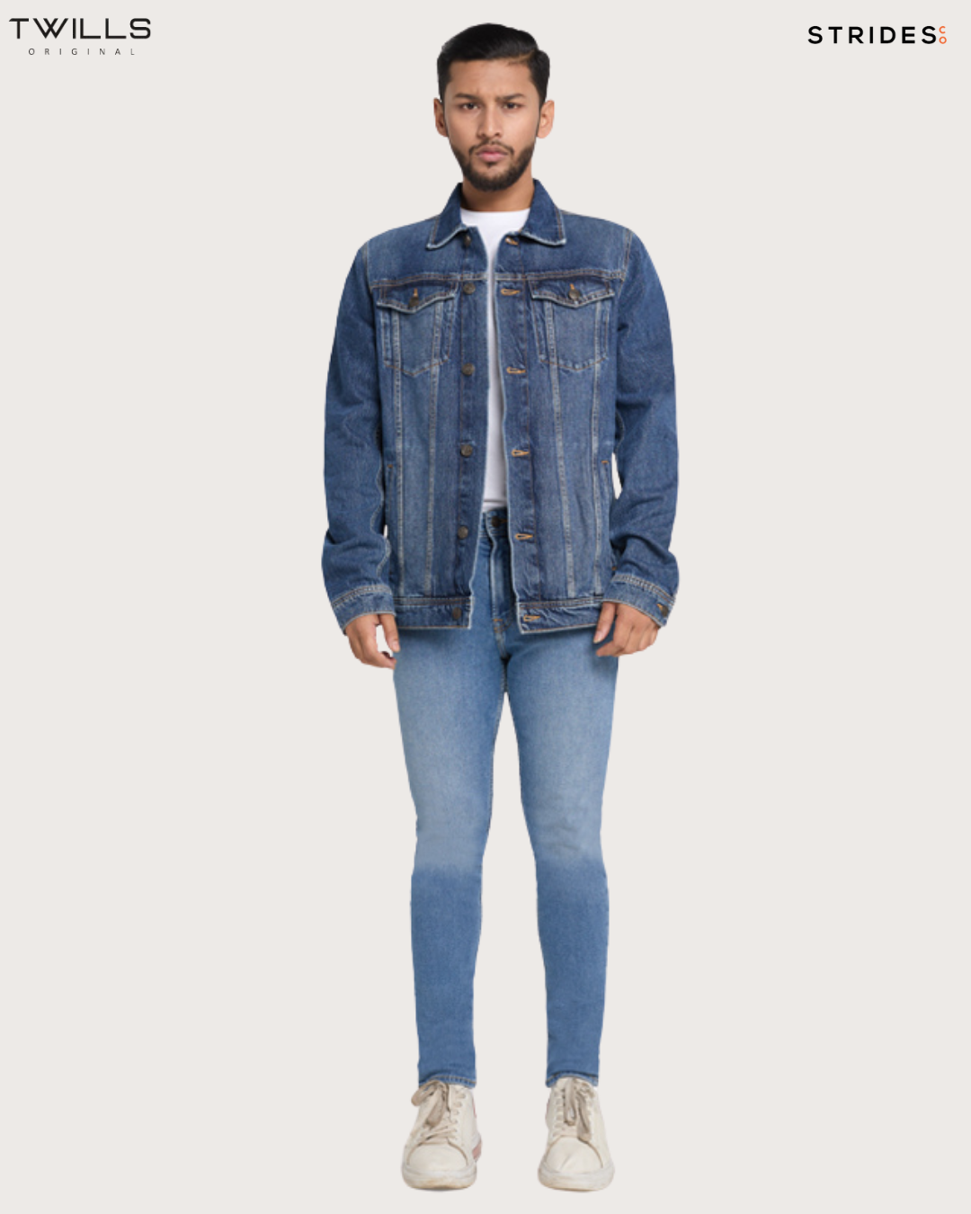 Classic Trucker Denim Jacket - Mid Blue