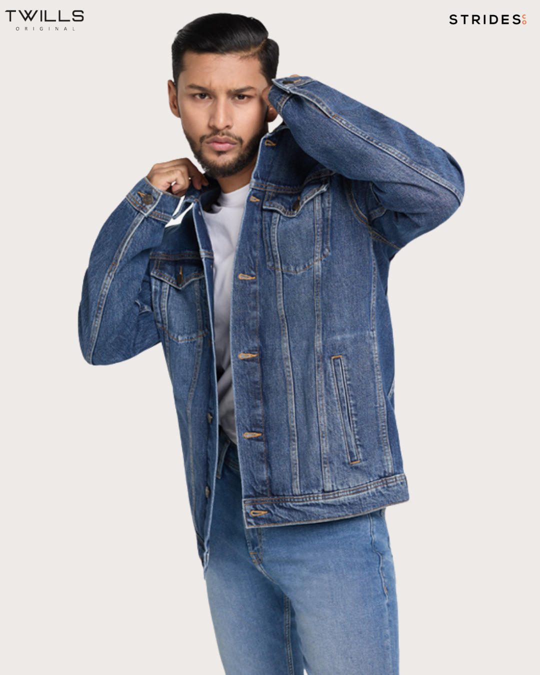 Classic Trucker Denim Jacket - Mid Blue