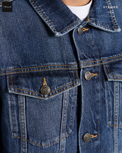 Classic Trucker Denim Jacket - Mid Blue
