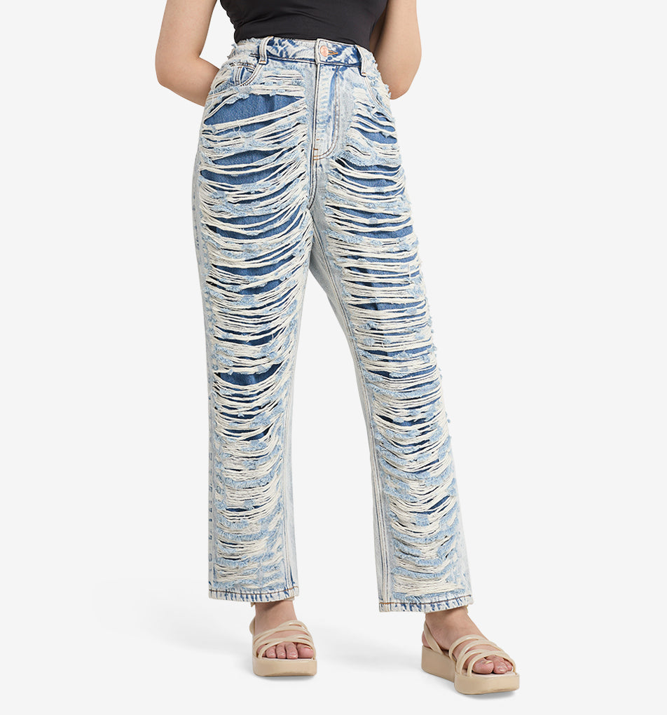 Kourtney Deface Straight Jeans