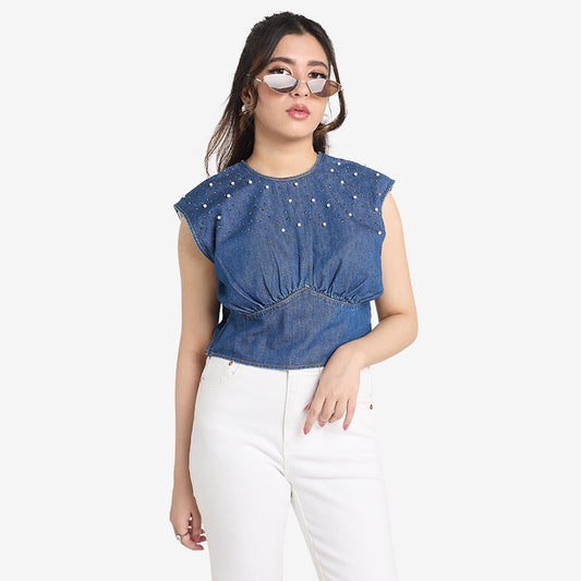 Party Denim Top