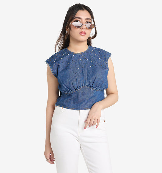 Party Denim Top