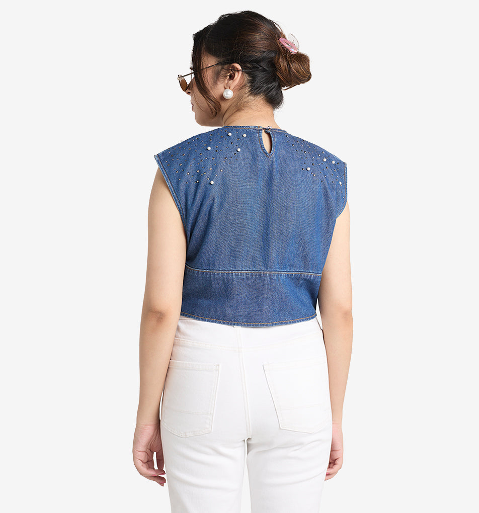 Party Denim Top