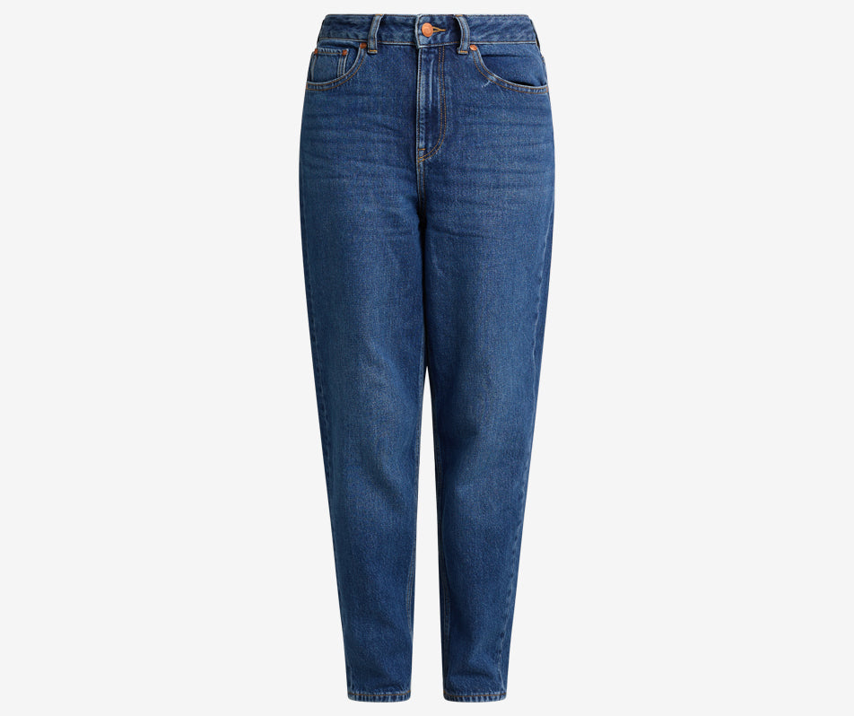 Kylie Dark Blue Mom Jeans