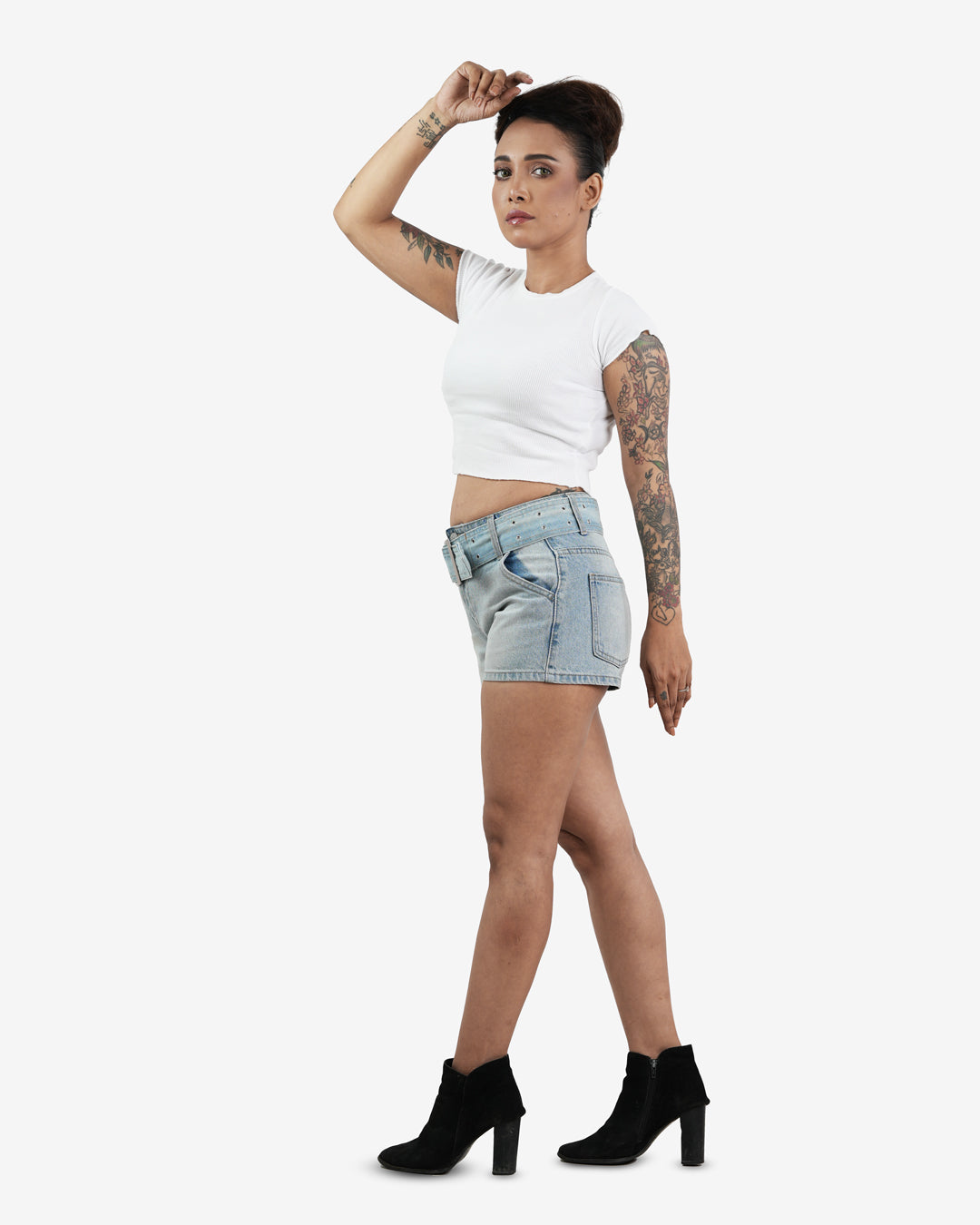 Nicky Blue Denim Shorts