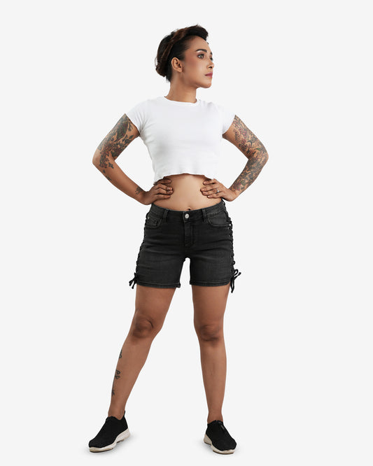Orky Noire Denim Shorts