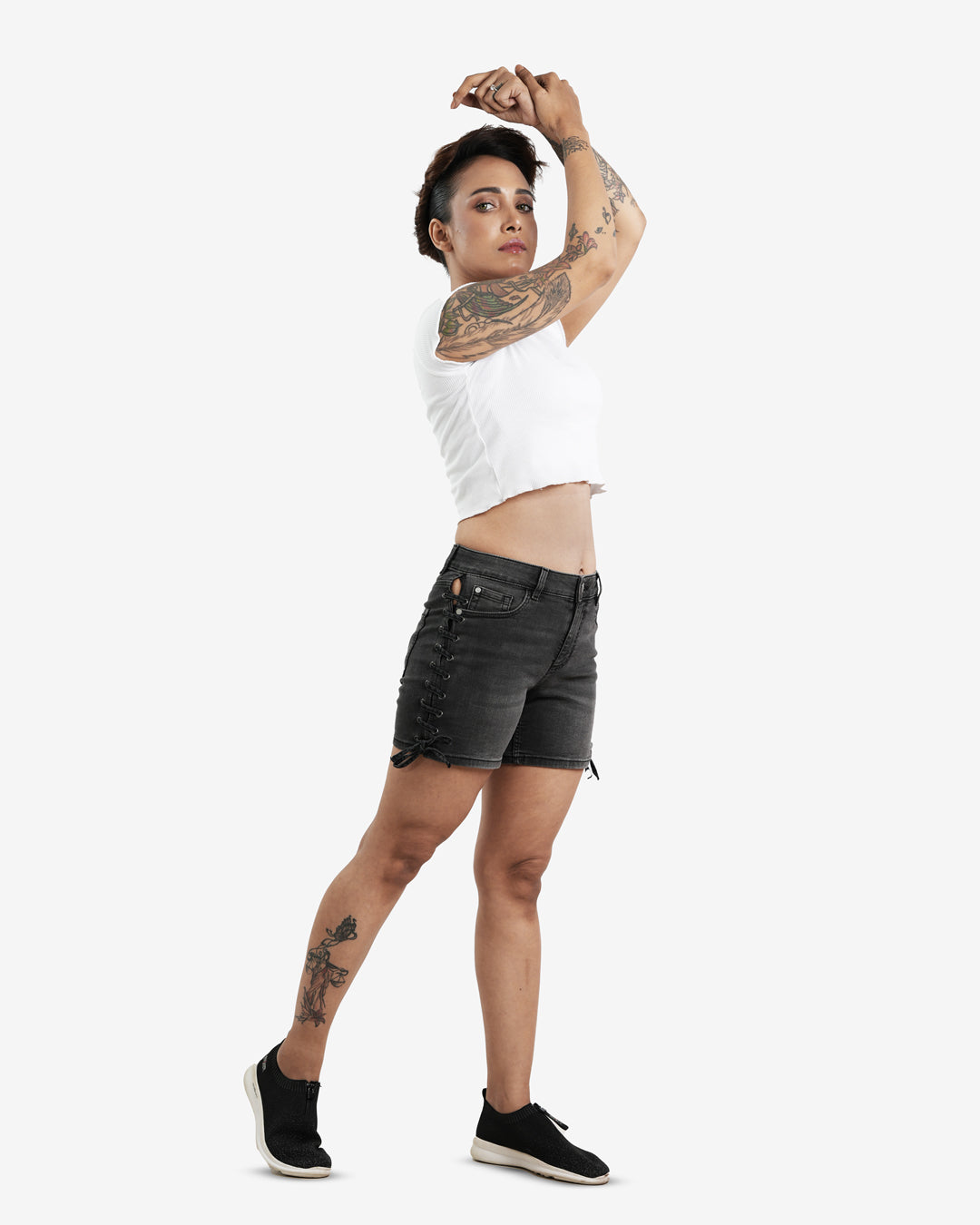 Orky Noire Denim Shorts