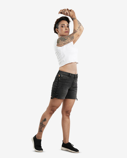 Orky Noire Denim Shorts