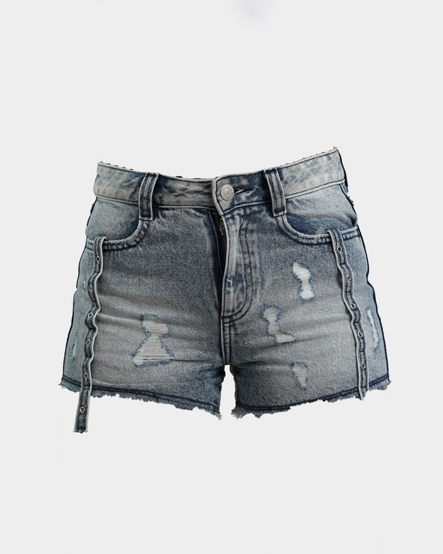 Stacy Blue Denim Shorts