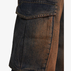 Urban Swagger Brown Denim Cargo Pants