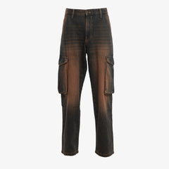 Urban Swagger Brown Denim Cargo Pants