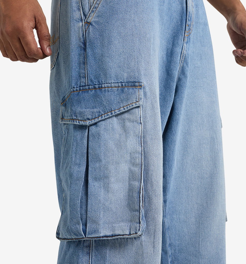 Urban Swagger Denim Cargo – Light Blue - Twills Original