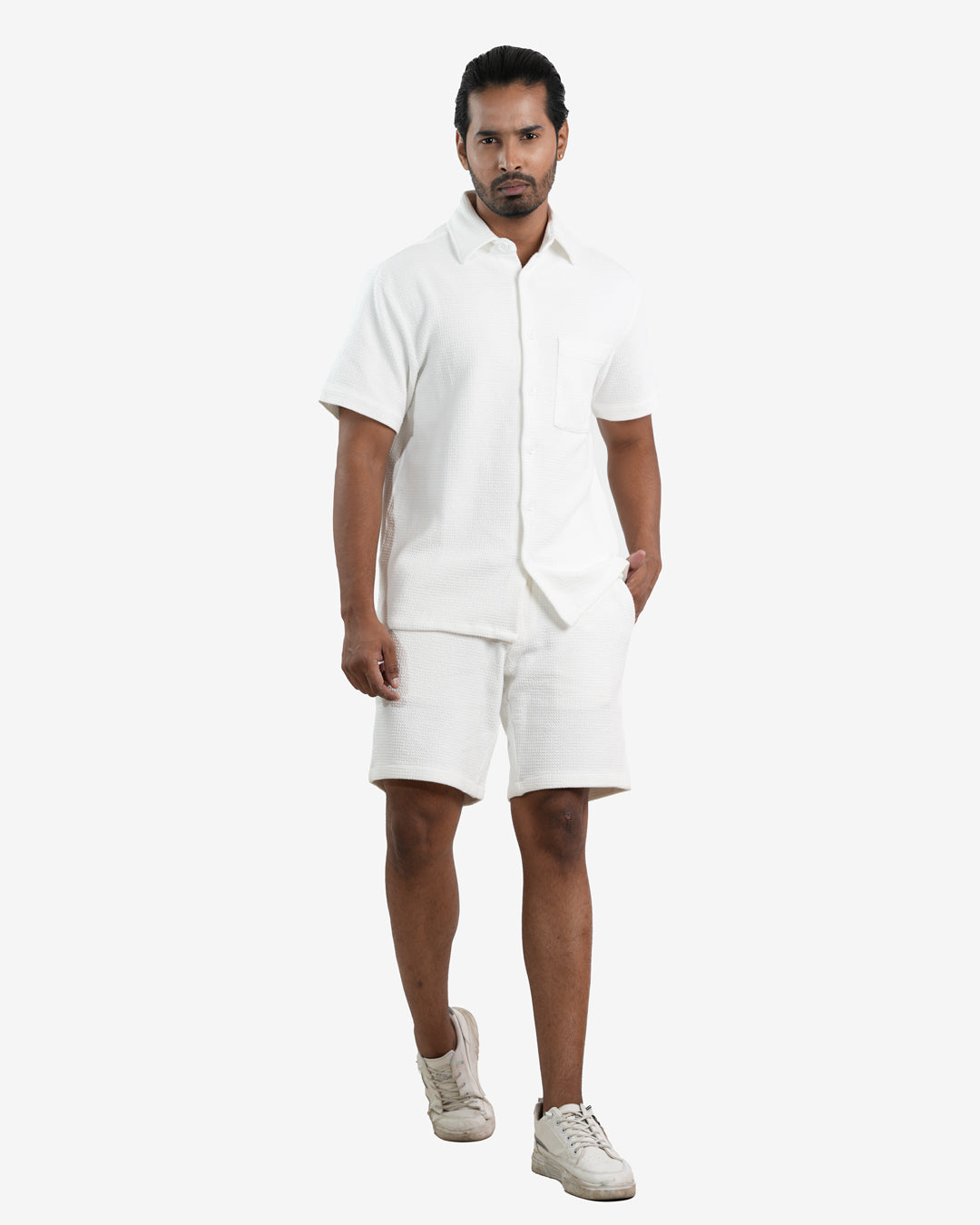 Waffleo White Co-ord Set