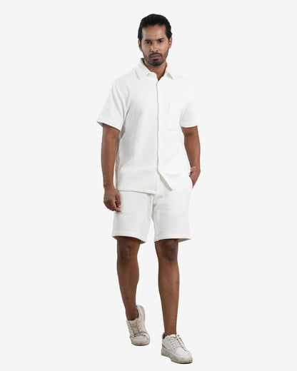 Waffleo White Co-ord Set