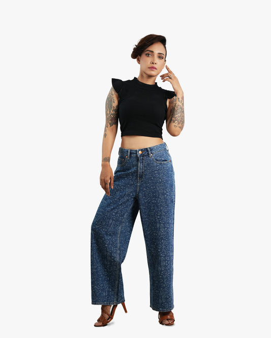 Kris Bohemian Wideleg Jeans