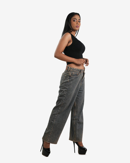 Kris Sandy Wideleg Jeans