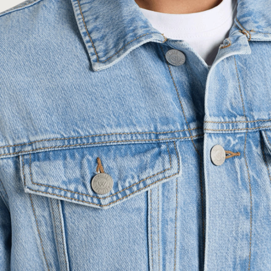 Classic Trucker Denim Jacket - Light Blue