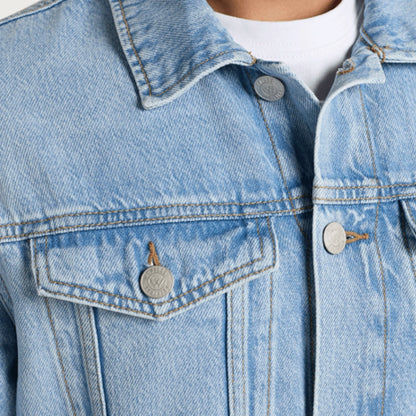 Classic Trucker Denim Jacket - Light Blue