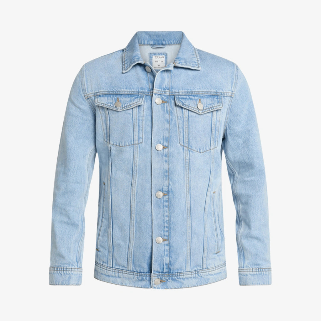 Classic Trucker Denim Jacket - Light Blue