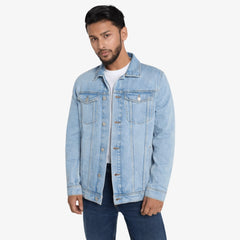 Classic Trucker Denim Jacket - Light Blue