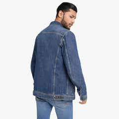 Classic Trucker Denim Jacket - Mid Blue