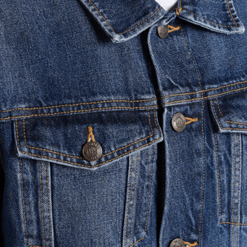 Classic Trucker Denim Jacket - Mid Blue