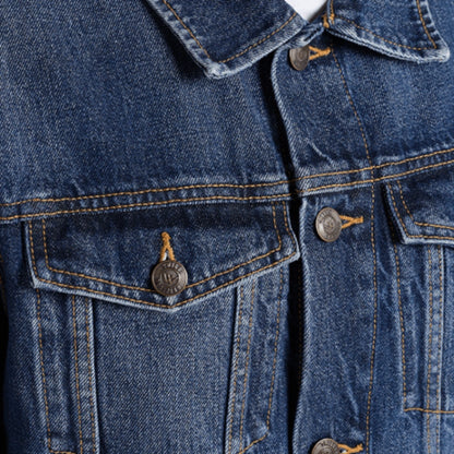Classic Trucker Denim Jacket - Mid Blue