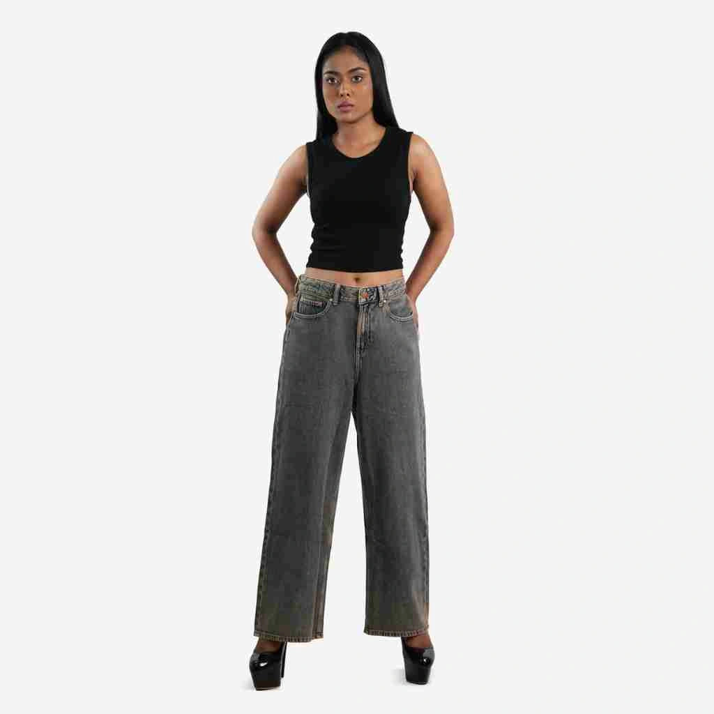 Kris Sandy Wideleg Jeans