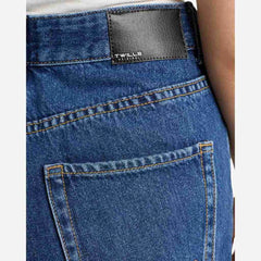 Kylie Mom Dark Blue Jeans