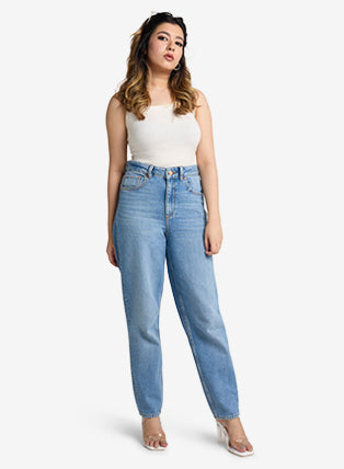 Kylie Light Blue Mom Jeans